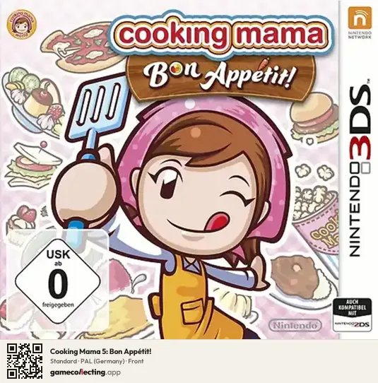 Cooking Mama 5: Bon Appétit! Nintendo 3DS, Germany box front