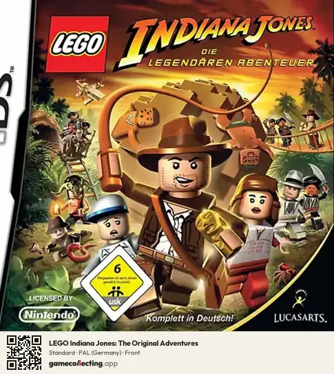LEGO Indiana Jones: The Original Adventures Nintendo DS, Germany box front