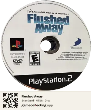 Flushed Away PlayStation 2, NTSC disc