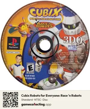 Cubix Robots for Everyone: Race 'n Robots PlayStation, NTSC disc