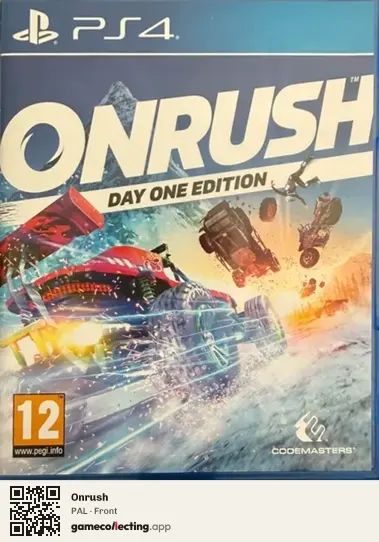 Onrush PlayStation 4, PAL box front