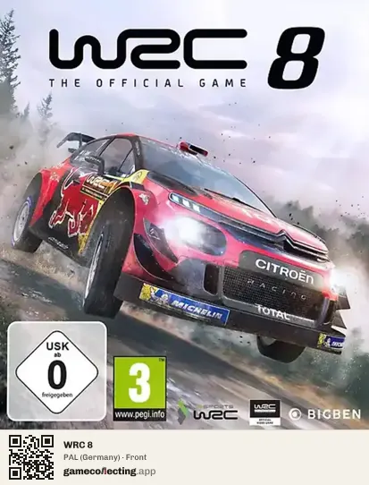 WRC 8 Xbox One, Germany box front