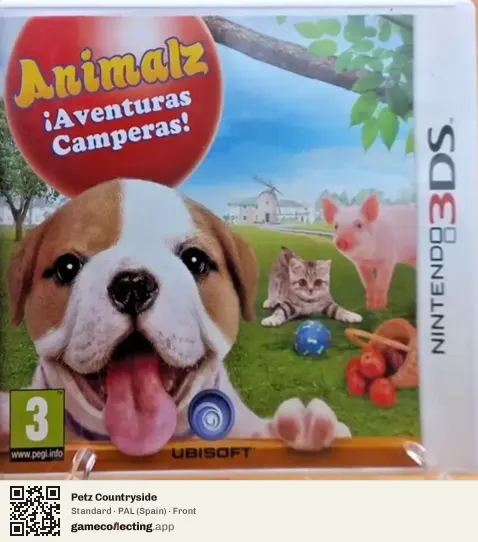 Petz Countryside Nintendo 3DS, Spain box front