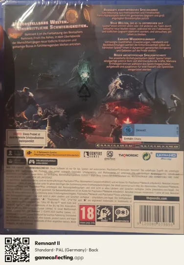 Remnant II PlayStation 5, Germany box back