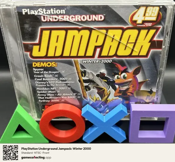 PlayStation Underground Jampack: Winter 2000 PlayStation, NTSC box front