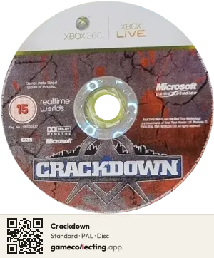 Crackdown Xbox 360, PAL disc