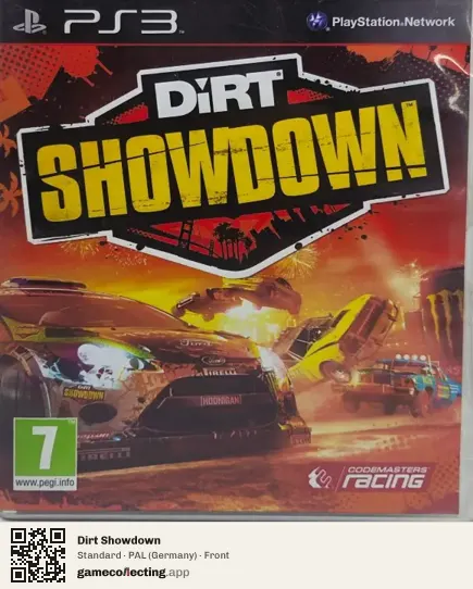 Dirt Showdown PlayStation 3, Germany box front