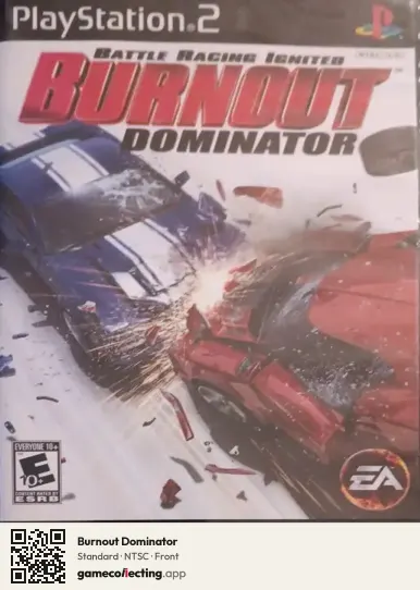 Burnout Dominator PlayStation 2, NTSC box front