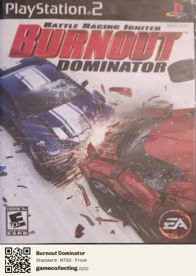 Burnout Dominator PlayStation 2, NTSC box front