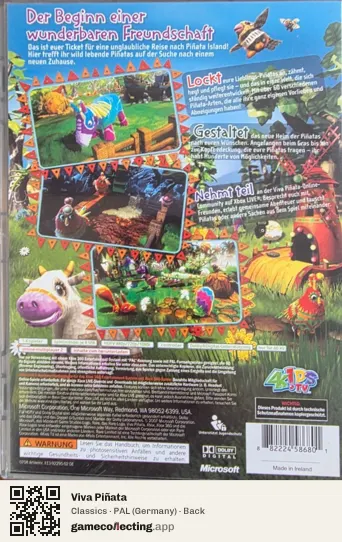 Viva Piñata Xbox 360, Germany box back