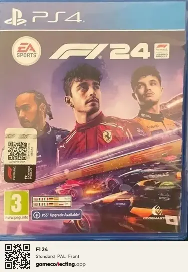 F1 24 PlayStation 4, PAL box front