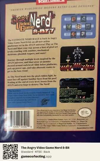 The Angry Video Game Nerd 8-Bit Nintendo Entertainment System, NTSC box back