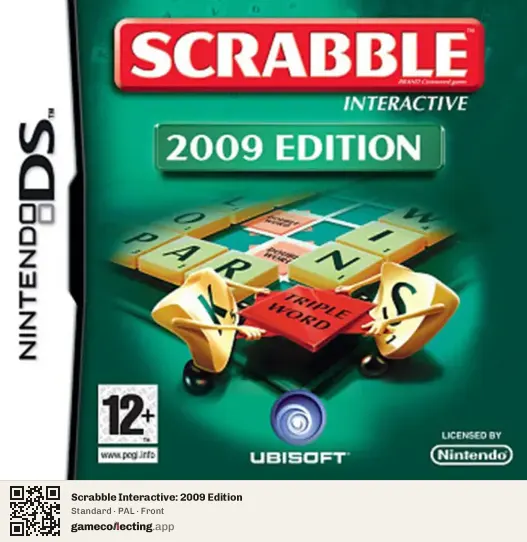 Scrabble Interactive: 2009 Edition Nintendo DS, PAL box front