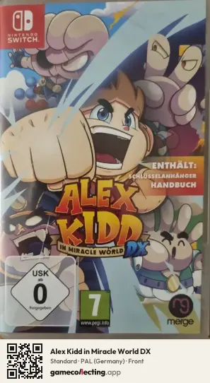 Alex Kidd in Miracle World DX Nintendo Switch, Germany box front