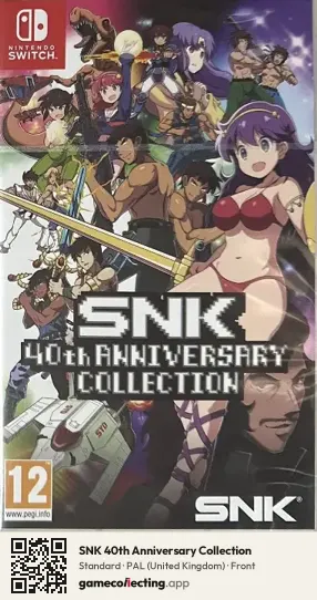 SNK 40th Anniversary Collection Nintendo Switch, United Kingdom box front