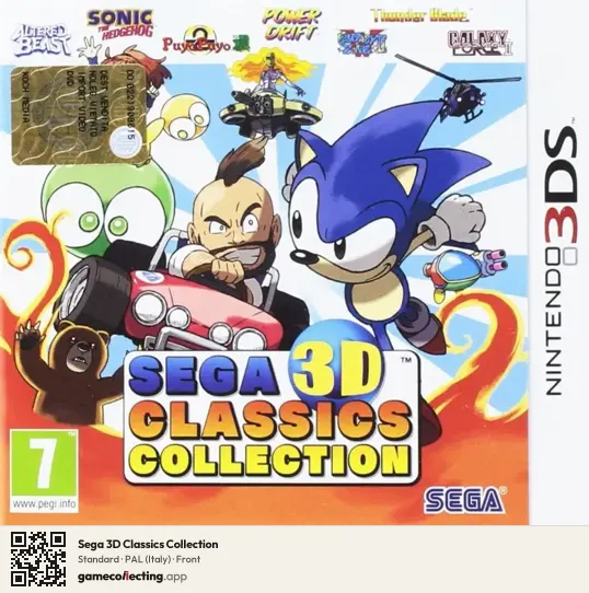 Sega 3D Classics Collection Nintendo 3DS, Italy box front