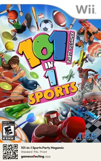 101-in-1 Sports Party Megamix Nintendo Wii, PAL box front