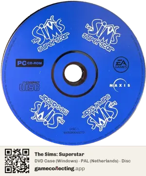 The Sims: Superstar Computer, PAL disc
