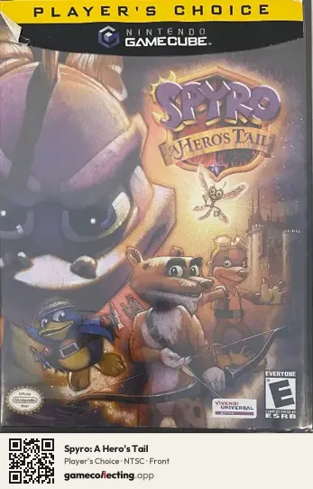 Spyro: A Hero's Tail Nintendo GameCube, NTSC box front