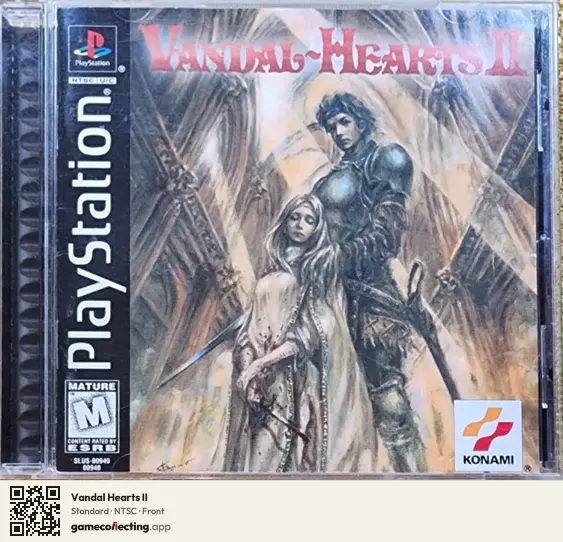 Vandal Hearts II PlayStation, NTSC box front