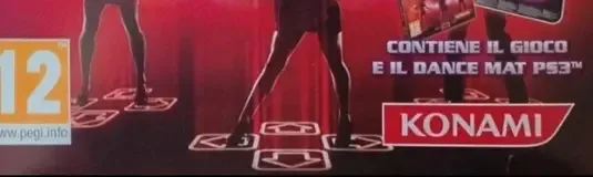 Dance Dance Revolution: New Moves, the PEGI square on its front
