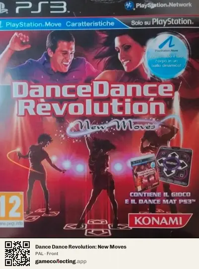 Dance Dance Revolution: New Moves PlayStation 3, PAL box front