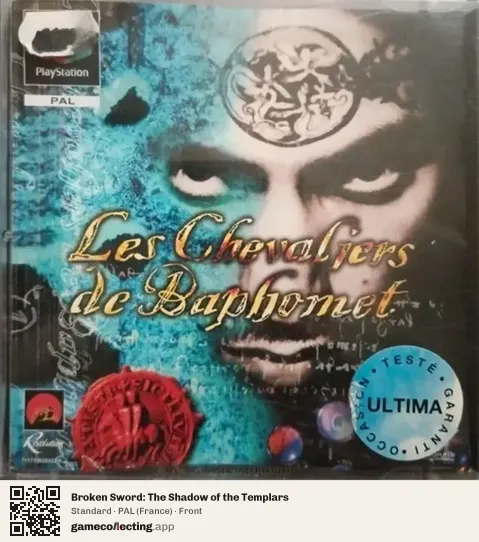 Broken Sword: The Shadow of the Templars PlayStation, France box front