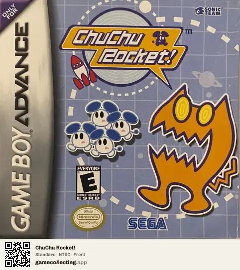 ChuChu Rocket! Game Boy Advance, NTSC box front