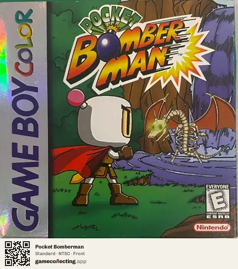 Pocket Bomberman Game Boy Color, NTSC box front