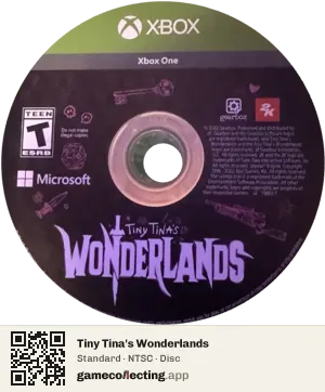 Tiny Tina's Wonderlands Xbox One, NTSC disc