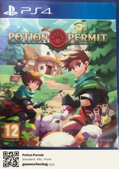 Potion Permit PlayStation 4, PAL box front