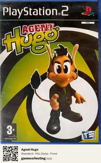 Agent Hugo PlayStation 2, Italy box front