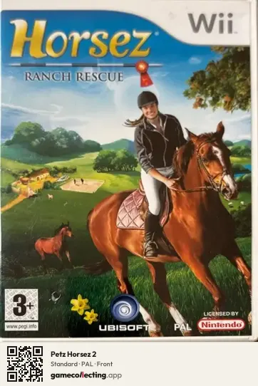 Petz Horsez 2 Nintendo Wii, PAL box front