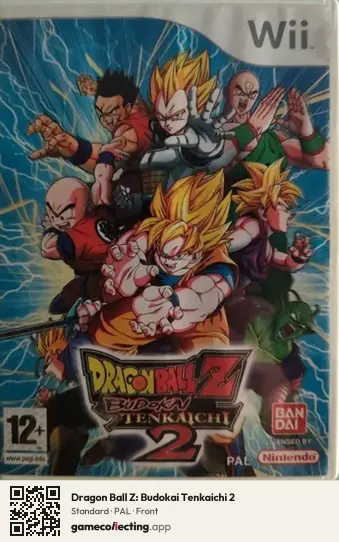 Dragon Ball Z: Budokai Tenkaichi 2 Nintendo Wii, PAL box front
