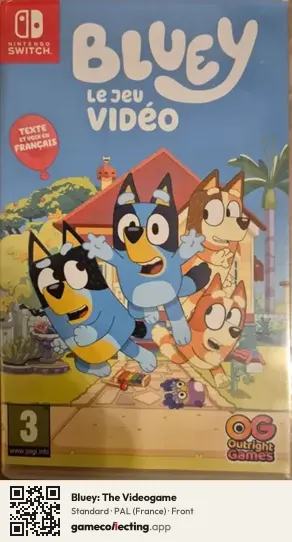 Bluey: The Videogame Nintendo Switch, France box front