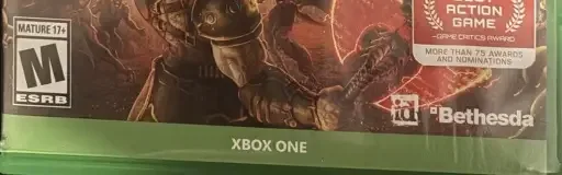 Doom Eternal, the ESRB box on its front