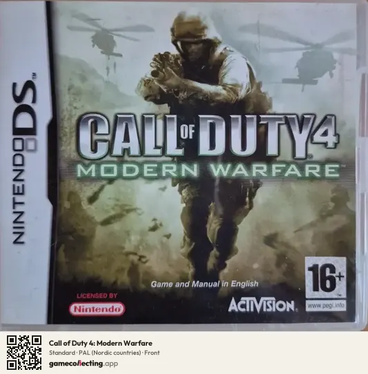 Call of Duty 4: Modern Warfare Nintendo DS, Nordic countries box front