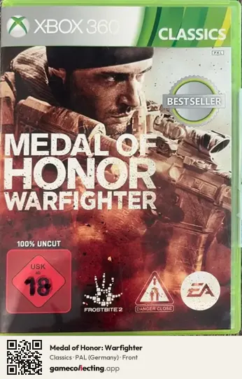 Medal of Honor: Warfighter Xbox 360, Germany box front