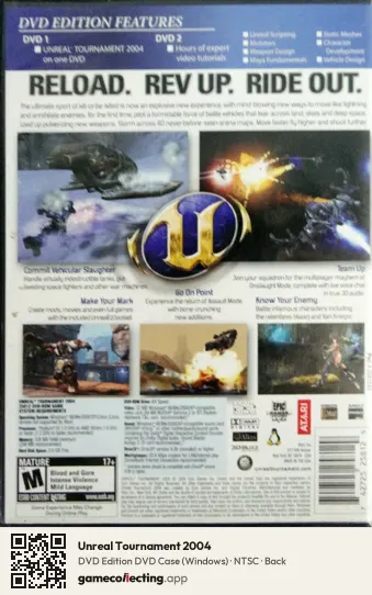 Unreal Tournament 2004 Computer, NTSC box back