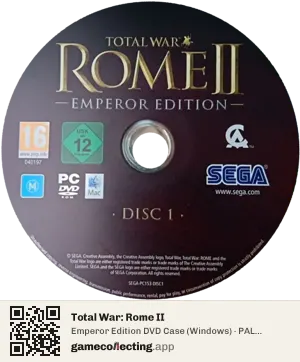 Total War: Rome II Computer, PAL disc
