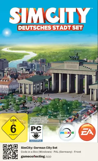 SimCity: German City Set Computer, Germany box front