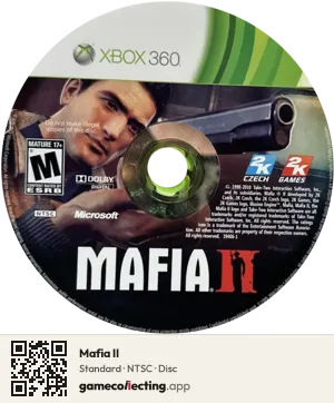 Mafia II Xbox 360, NTSC disc