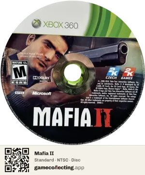 Mafia II Xbox 360, NTSC disc