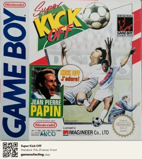 Super Kick Off Game Boy, France box front
