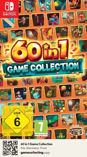 60 in 1 Game Collection Nintendo Switch, Germany box front