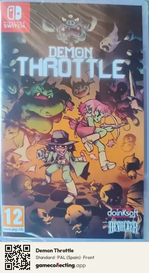 Demon Throttle Nintendo Switch, Spain box front