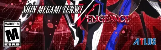Shin Megami Tensei V: Vengeance, the ESRB box on its front