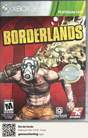 Borderlands Xbox 360, NTSC box front