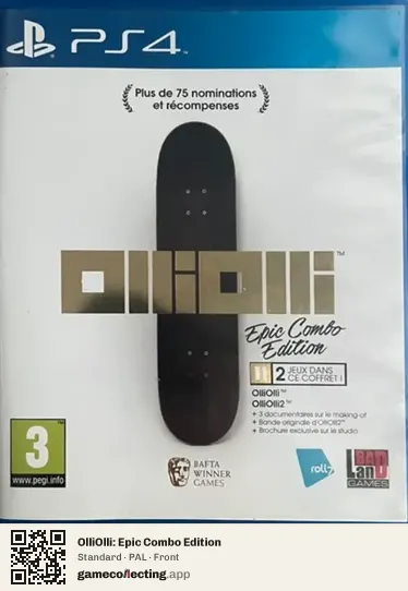 OlliOlli: Epic Combo Edition PlayStation 4, PAL box front