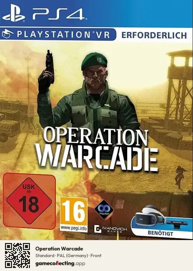Operation Warcade PlayStation 4, Germany box front